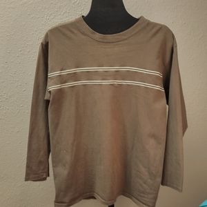 Authentic Bugle Boy Men's Medium long sleeved shirt. Tan. $5
